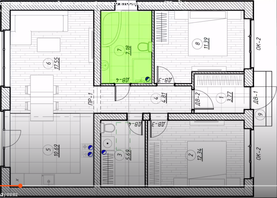 Планировка дом 75 кв.м.