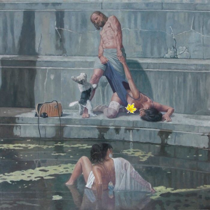 КАРТИНА ХУДОЖНИКА ЭРИКА ТИЕРОЛФА / Erik Tierolf /  В ДОКЕ-2 / " Dok 2 "