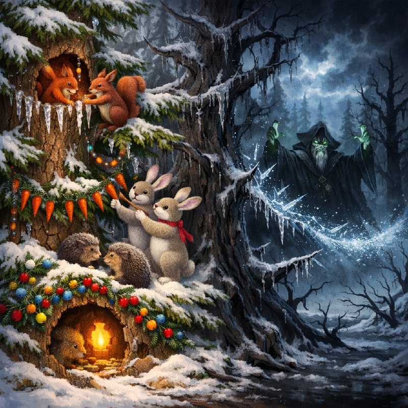 Новогодняя сказка о том, как звери спасли Новый год