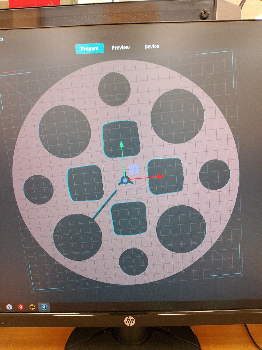 Один из результатов моделирования