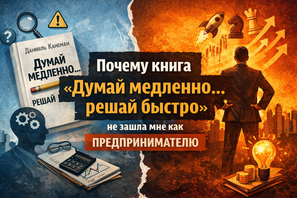 Почему книга «Думай медленно… решай быстро» не зашла мне как предпринимателю