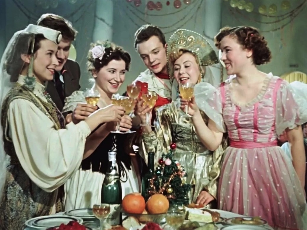 Скриншот автора. Встреча Нового года. Фильм "Карнавальная ночь".