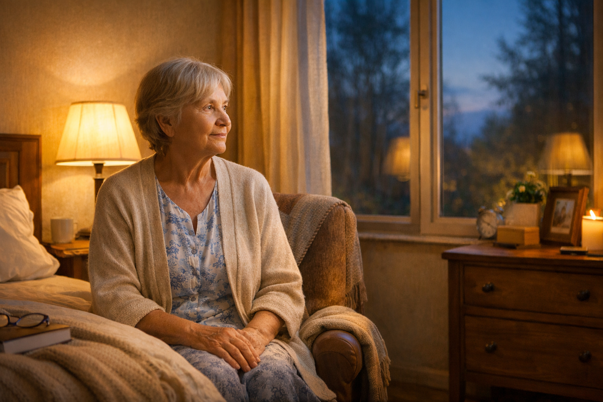 Когда ночь становится беспокойной, пожилому человеку особенно нужна поддержка и понятный ритм дня.
