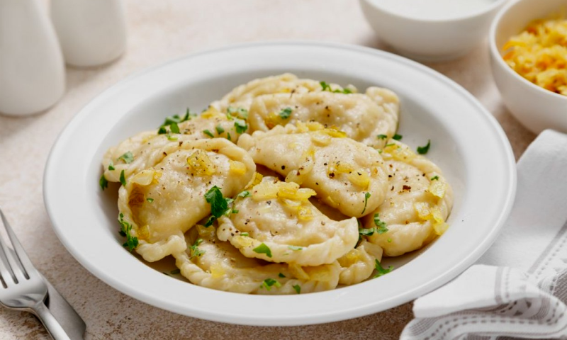 Вареники с картошкой и квашеной капустой