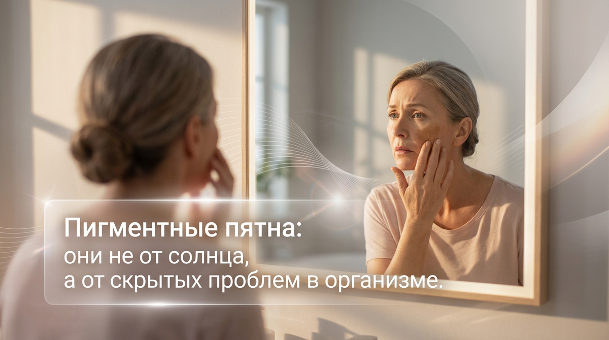 Пигментные пятна: они не от солнца, а от скрытых проблем в организме.