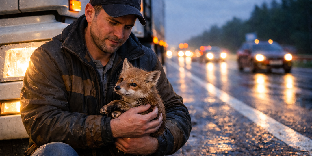 Лиса на трассе спасла ему жизнь и привела к тому, о чём он давно перестал мечтать
