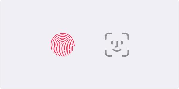 Иконки TouchID и FaceID