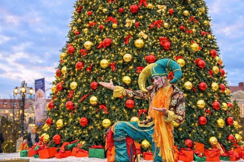    На новогодних каникулах точками притяжения стали яркие площадки. Фото: комплекс «Новый Херсонес»