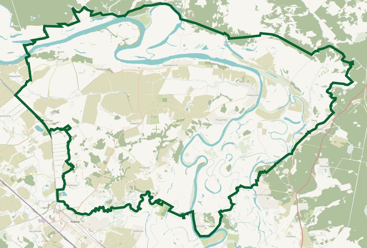 Карта (схема) границ территории достопримечательного места
