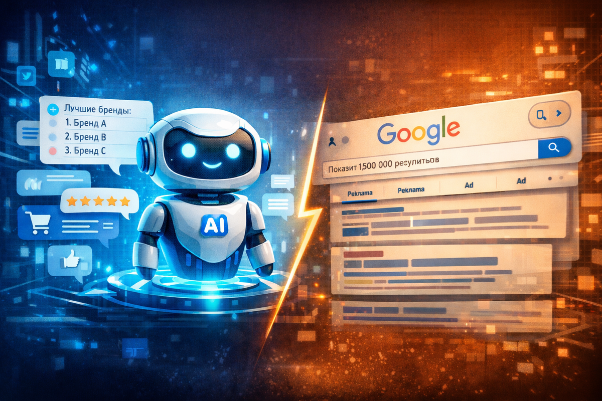 Искусственный интеллект стремительно меняет привычный поиск: всё больше людей начинают путь к покупке с ИИ, а не с Google. Как ИИ влияет на выбор брендов и что бизнесу нужно учитывать, чтобы не исчезнуть из поля зрения клиентов в новой поисковой реальности.