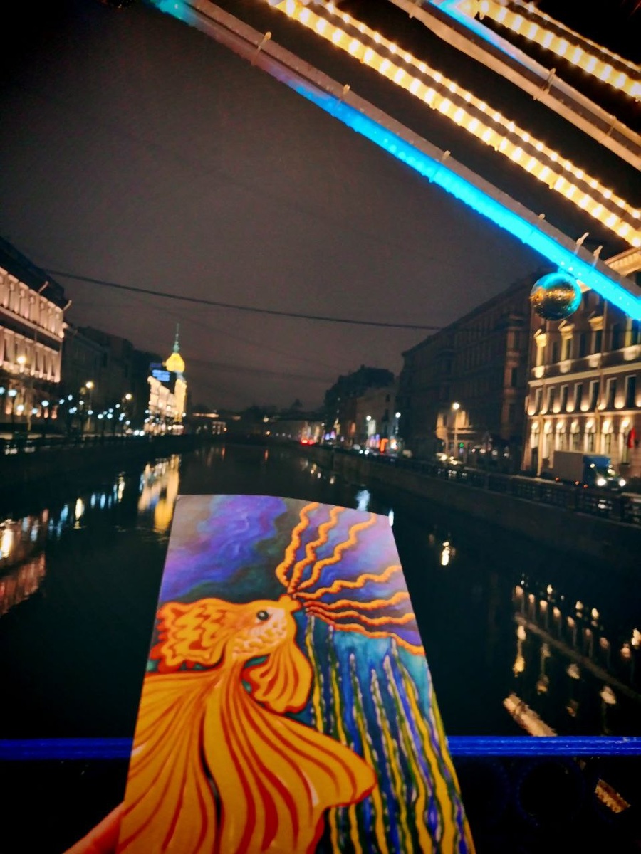 Прекрасная картина "Золотая рыбка" исполняет желания владельца