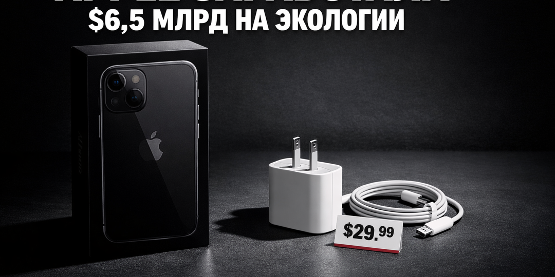 Зачем производители убирают зарядки из коробок: Apple заработала 6,5 миллиардов долларов на "заботе об экологии"