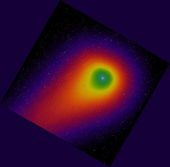 Изображение 3I/ATLAS, полученное 7 января 2026 года космическим телескопом Хаббл