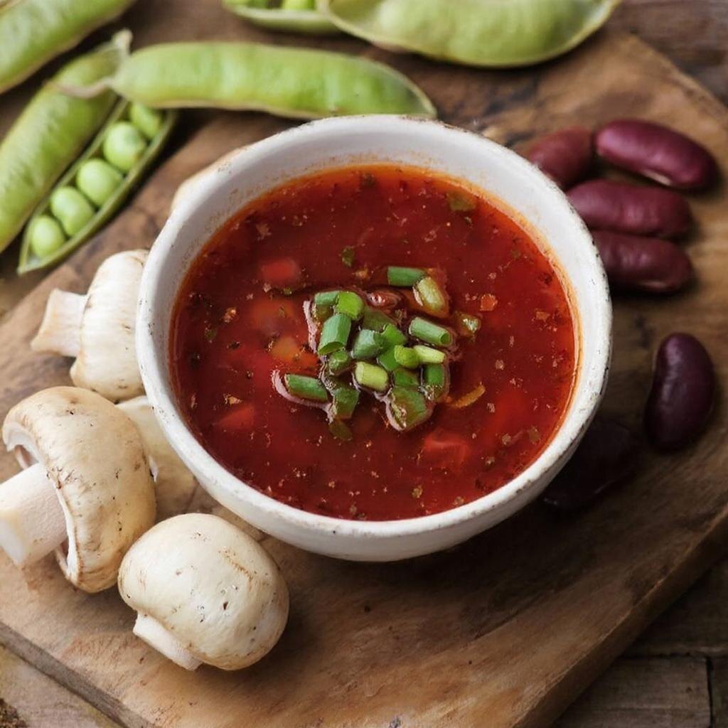 Борщ с белыми грибами и фасолью: Ароматное наслаждение осени 