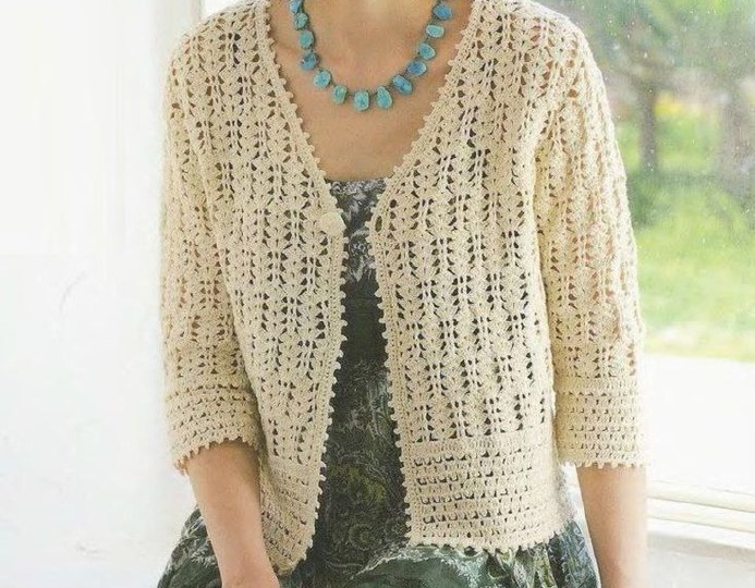 Красивый жакет крючком