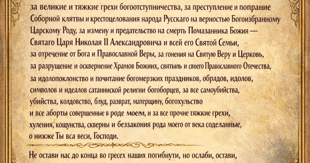 Существует ли молитва о прощении грехов за свой род. Разбираемся в этом вопросе.