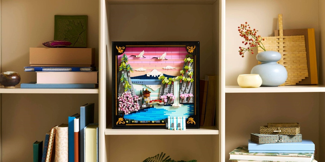 Презентация коллекционного набора Лего, серии ART: «Пейзаж с цветущей японской сакурой»