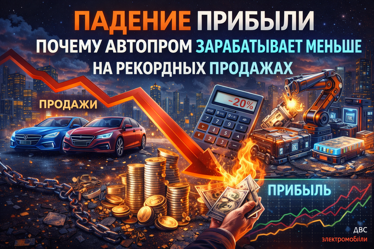  Падение прибыли: почему автопром зарабатывает меньше, несмотря на рекордные продажи