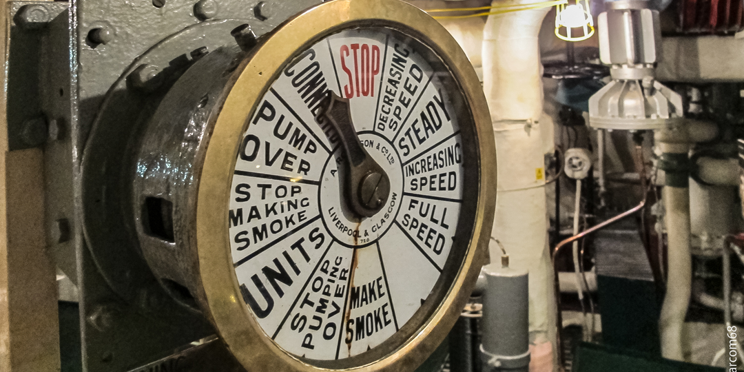 Крейсер "Белфаст". Машинное отделение и управление кораблем