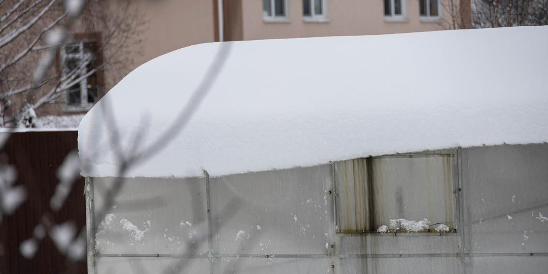 Теплица в снежном плену: спасаем конструкцию и готовим грядки к весне