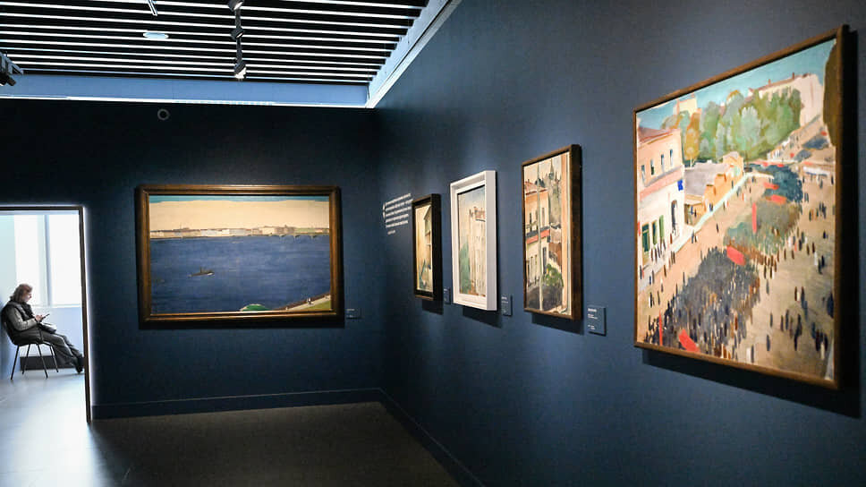 Выставка «Волга. Москва. Нева. Саратовские символисты в Москве и Ленинграде 1920–1940-х».📷Фото: Антон Великжанин / Коммерсантъ