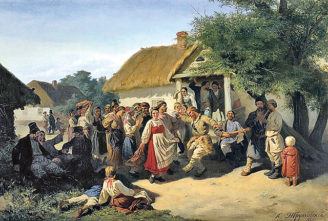    Наш соловьиный край славили художники. Картина Константина Трутовского «Хоровод в Курской губернии»