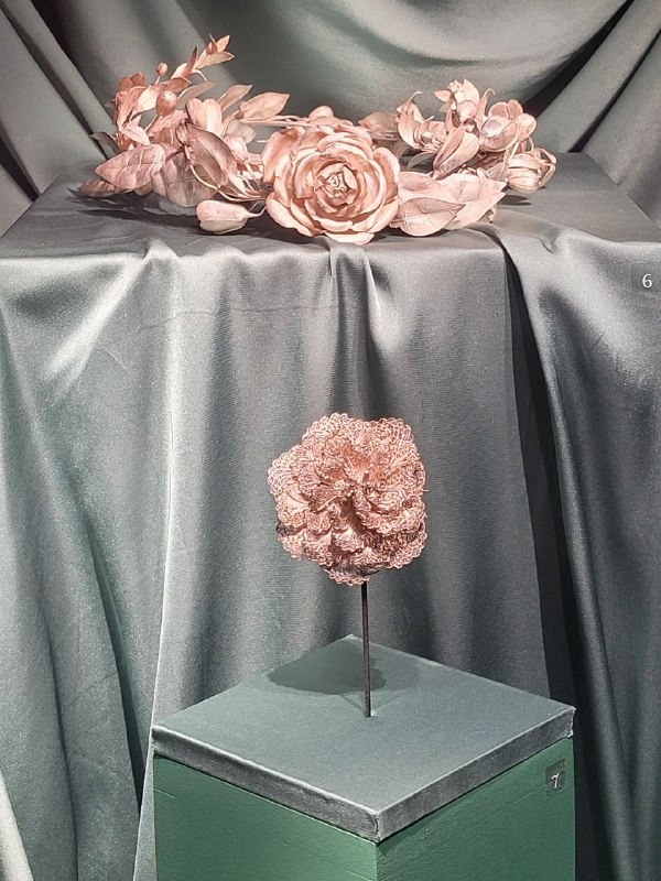 Серебряный свадебный венок, Россия 1880-е годы