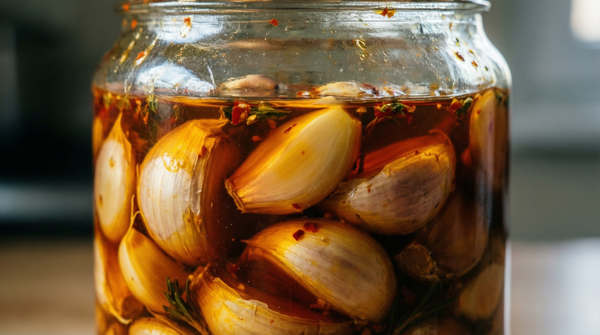 Острый маринад с чесноком