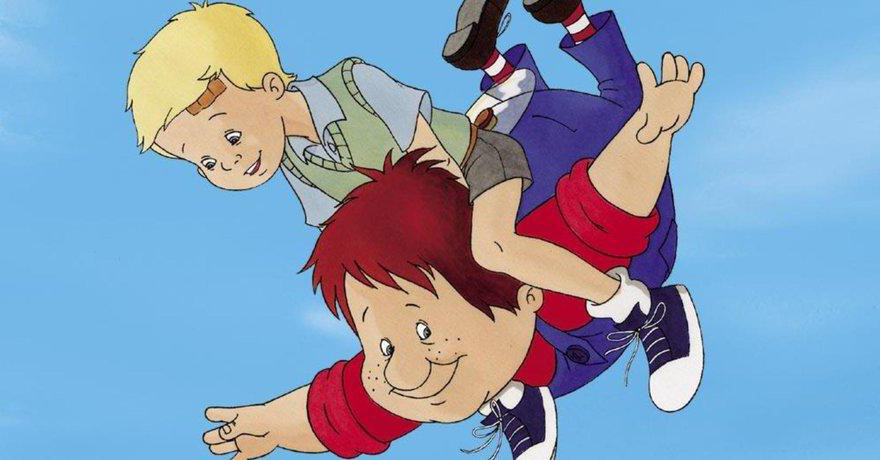 Кадр из фильма «Karlsson på taket». Режиссер: Вибеке Идсё. Производство: Filmkameratene, Svensk Filmindustri (SF) AB, TFC Trickompany Filmproduktion GmbH, Zweites Deutsches Fernsehen (ZDF). Прокат: Пан Терра