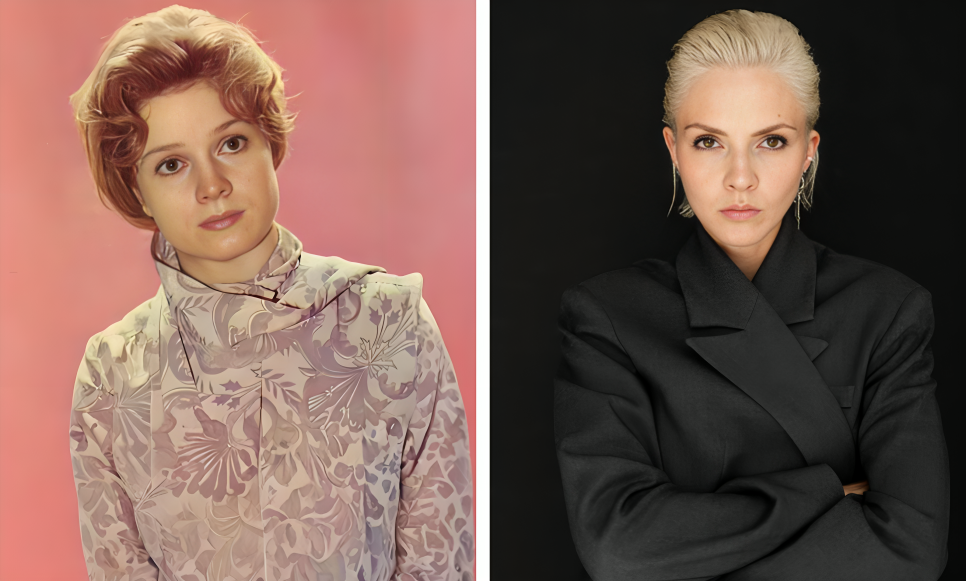 Любовь Виролайнен и её внучка