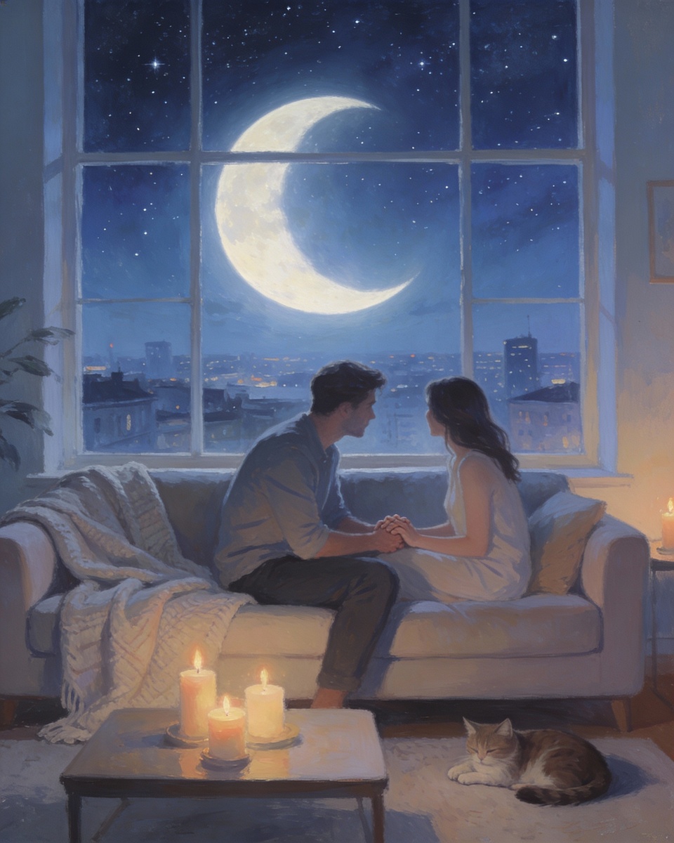 Любовь к мужчине-Раку начинается с уюта, доверия и мягкого света ваших чувств. 🌙