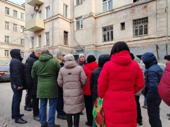    Один из поврежденных домов /t.me/KambulovaSvetlana