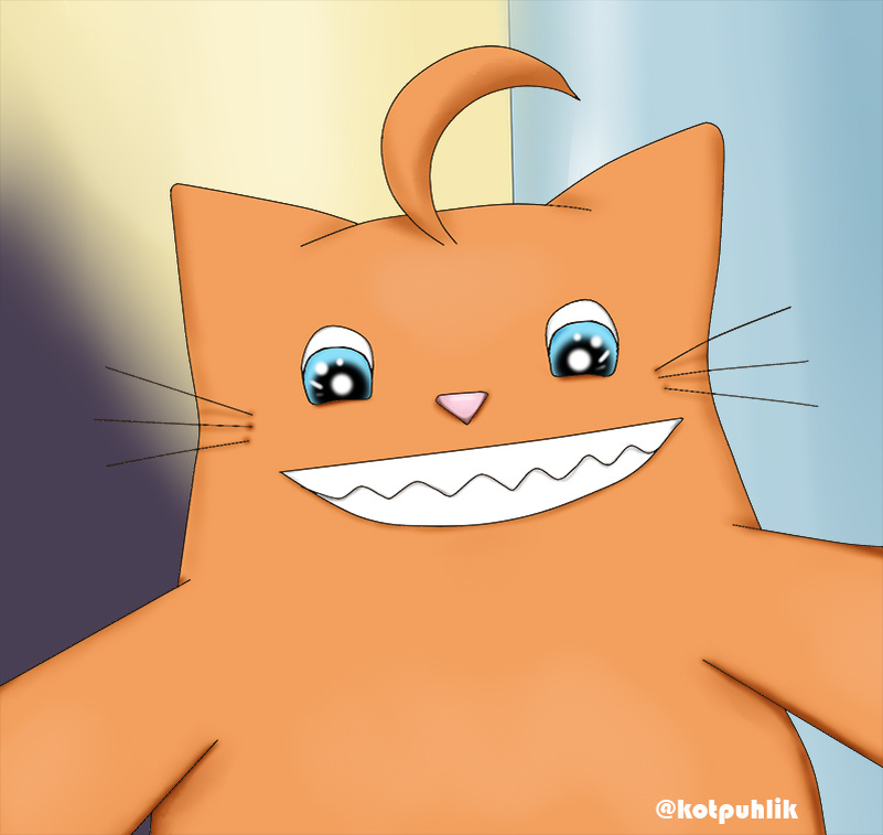 Рисунок автора. Широкая улыбка