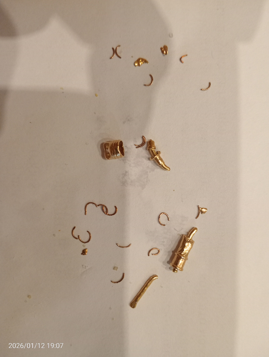 Серёжка найденная в желудке у утки.