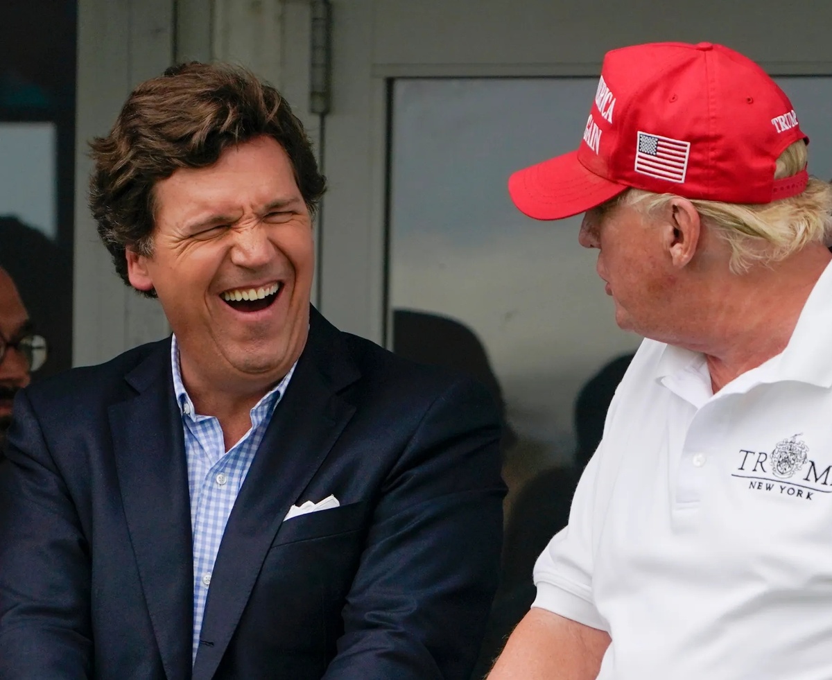 Такер Карлсон и Дональд Трамп