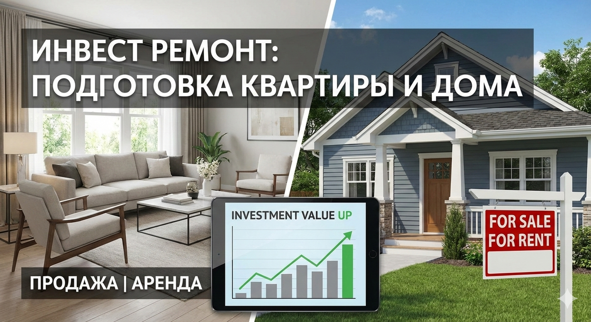 Инвестиционный ремонт: превращаем недвижимость в работающий актив