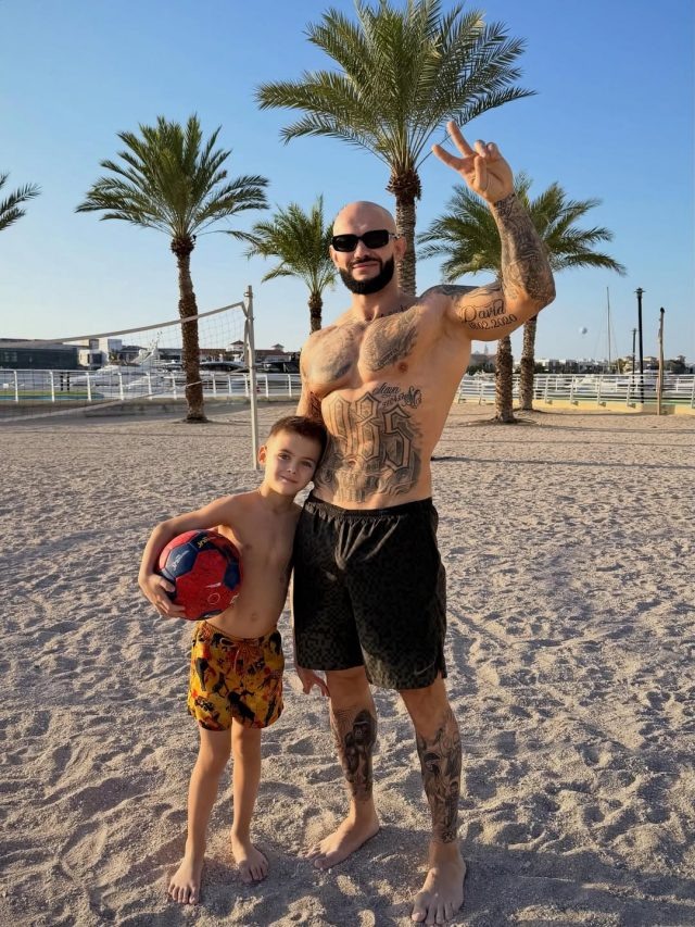    Джиган с сыном. Фото: @iamgeegun (Instagram*)