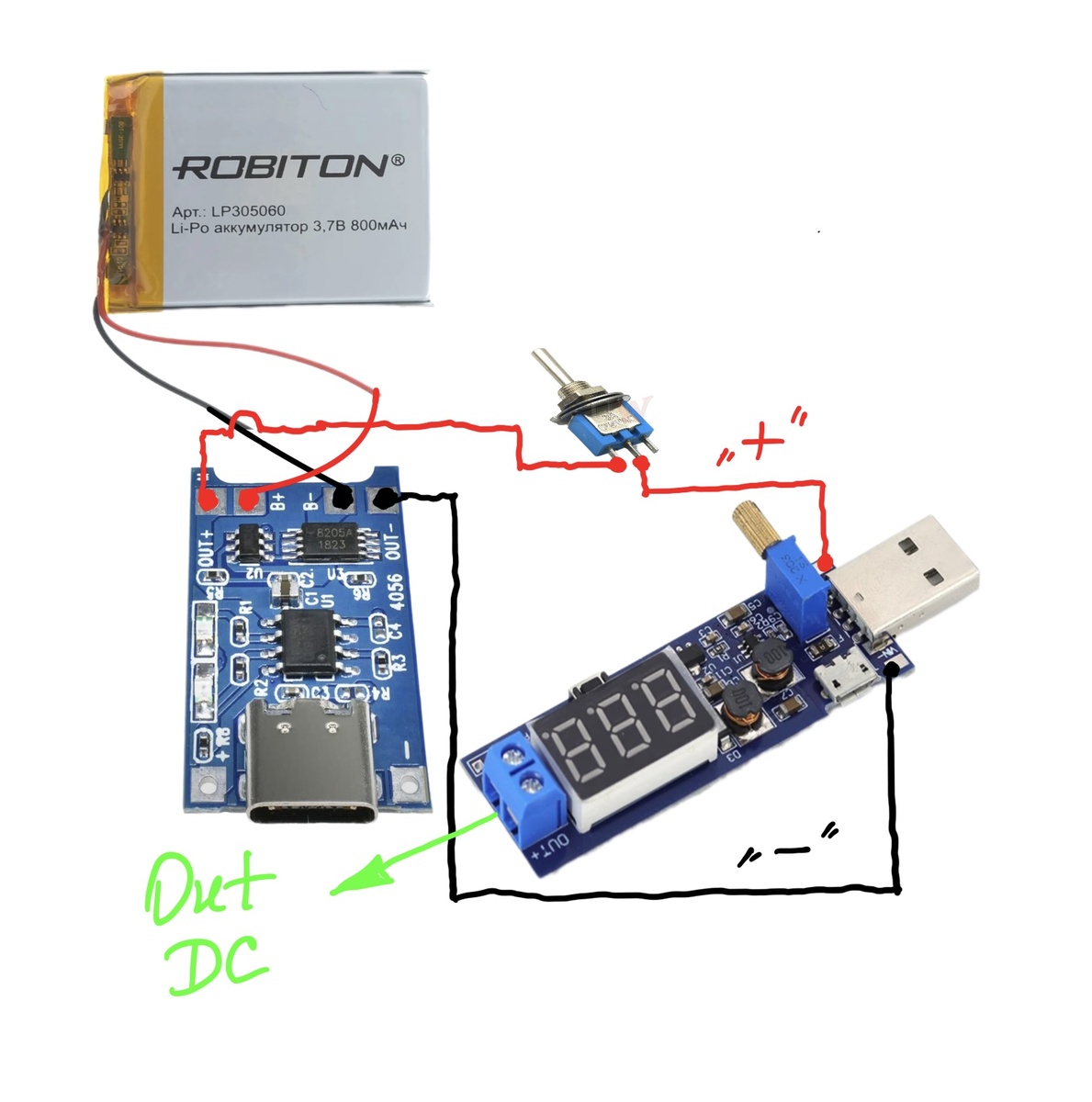 Электрическая схема подключения. Фото автора