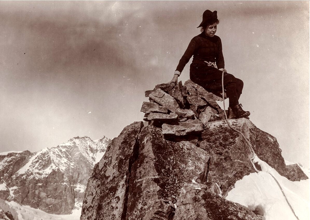 Надежда (Надин) Лугинина на одной из альпийских вершин