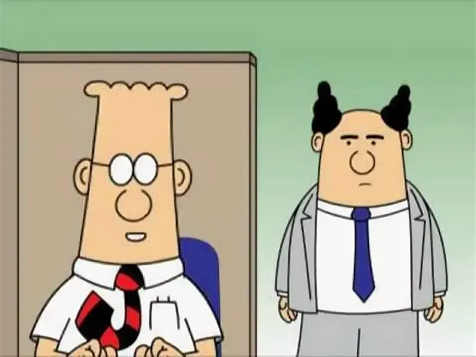 «Дилберт» (англ. Dilbert) — не только название серии комиксов, но и имя их главного героя. Формат — короткие стрипы про офисную жизнь, бизнес, отношения, начальство, стартапы, маркетинг, кадровую политику.