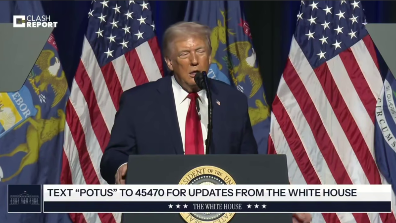    Начало "приступа". Скриншот/Трансляция Белого дома.