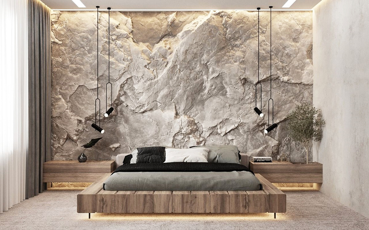 Стеновые 3Д панели в интерьере