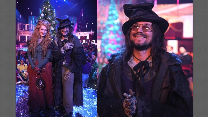 В роли кота Базилио и с Лисой Алисой