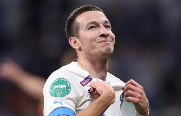 Полузащитник "Динамо" Денис Макаров. Фото ФК Динамо 