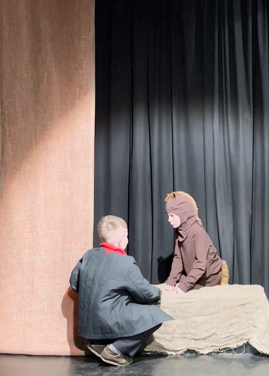    Фрагмент спектакля "Же-ребята". Жеребенок Василек и его друзья. Фото - архив театра-студии "Дуэт" (Петербург).