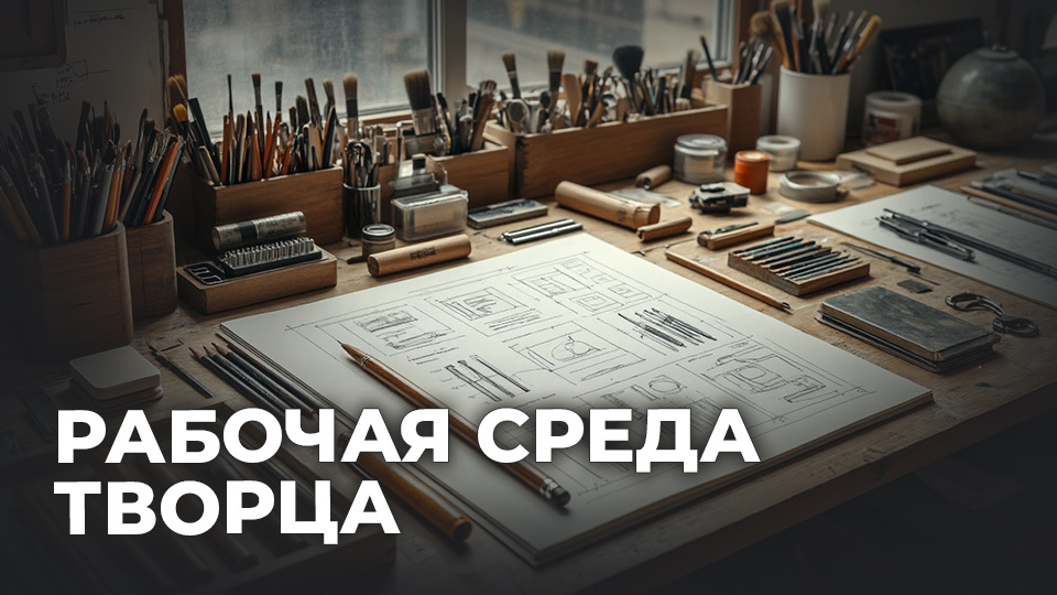 Коллаж на основе генерации из нейросети ИИ (Alice AI). Обработано: цветокоррекция, кадрирование, текст