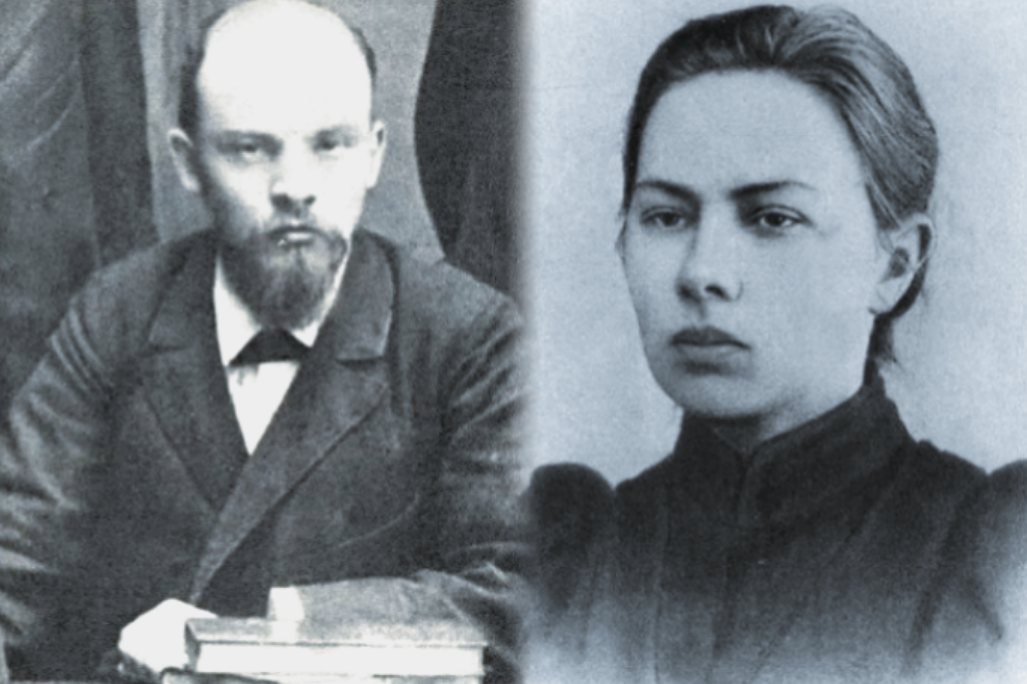 Вождь мирового пролетариата и героиня статьи в юные годы.