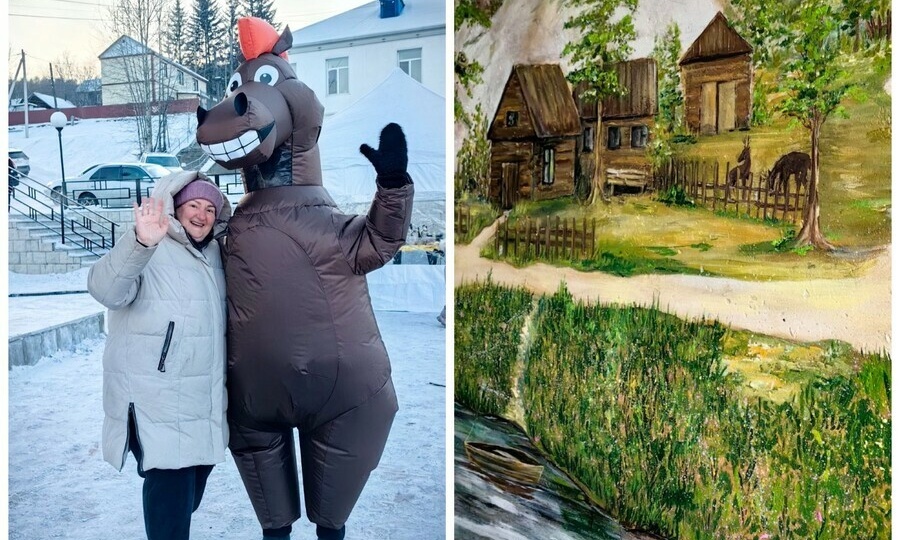 В Приамурье глава округа удивила всех, расписав стены в своем доме