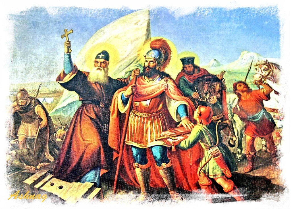    Битва при Аварайре. Источник фото: stjohnarmenianchurch.org.