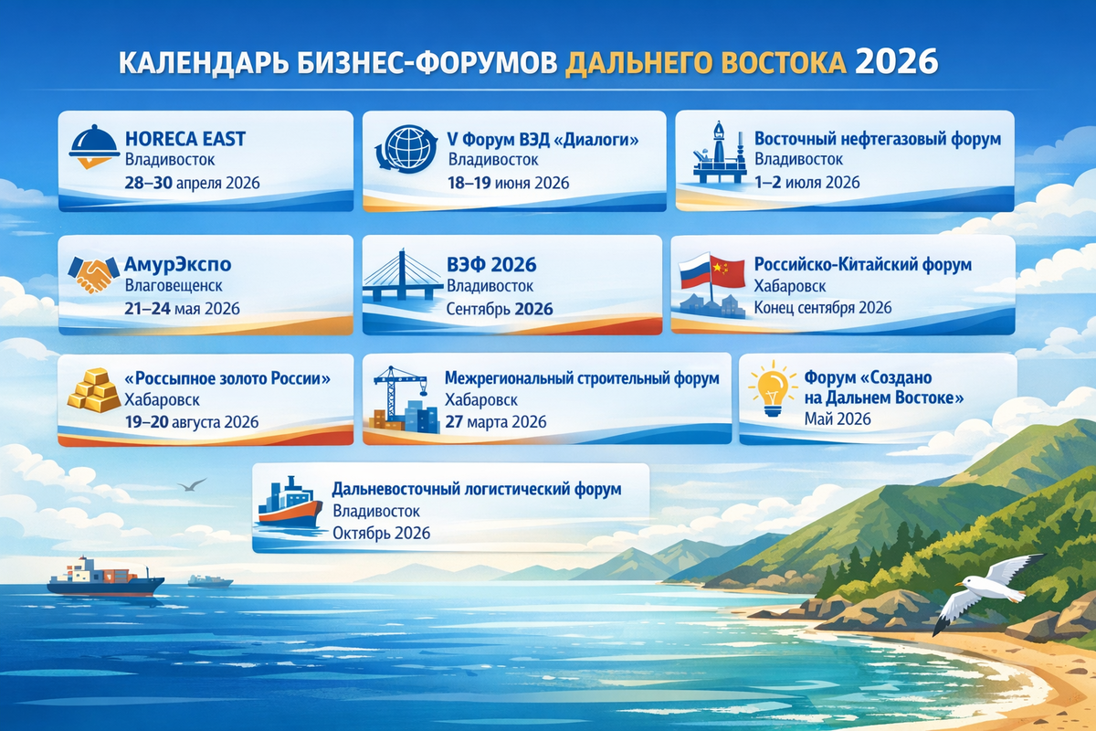 Календарь бизнес-форумов Дальнего Востока